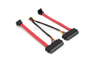 22pin SATA do SATA 7pin się kąt z gniazda płyty głównej 8pin