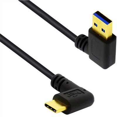 Krótki kątowy USB A do C